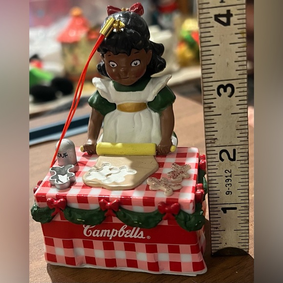 Campbells Soup Kids Black / Brown Girl Baking Cookies Christmas Ornament 2016 - Picture 10 of 11